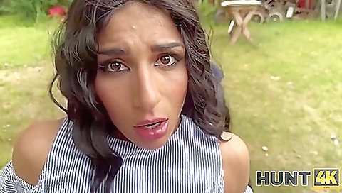 Czech girl with curves shows off her curves in outdoor clip