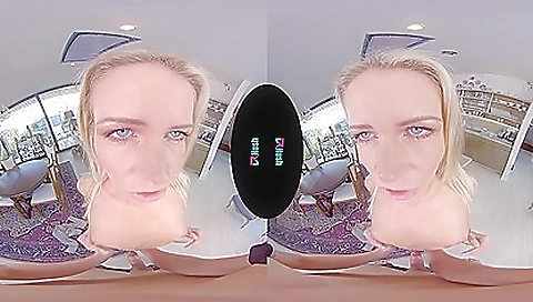 Teen girl with big boobs is playing with her pussy