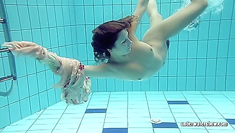 Lucy Gurchenko Russian hairy babe in the pool naked