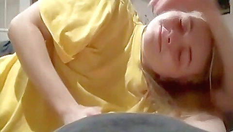 Amateur milf plays with the sex toy and deepthroats her sweet pussy