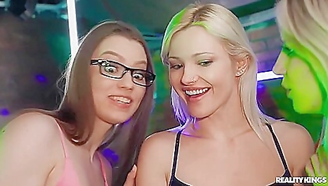 Brunette teen gets on top of her stepbrother and gets drilled