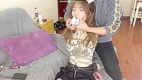 Bdy bondage porn with a brunette beauty and a nice smile