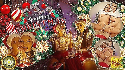 Brunette and busty pornstars do a threesome in vr porn