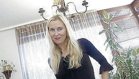 Milf is getting cum in her pussy and in her favorite clothes