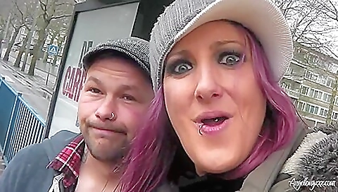 Horny brunette plays with her clit and her vibrator