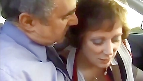 Sexy milf shows off her sexy face in this outdoor sex video