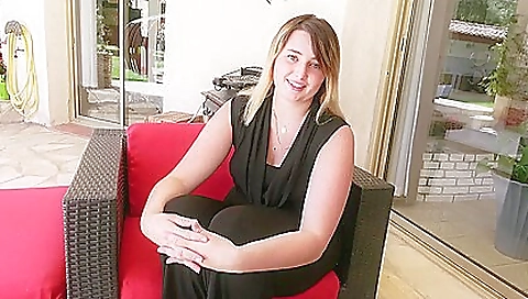 Hot blonde teen in her top is riding her boyfriend