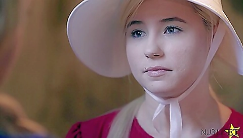 Hot blonde in stockings with a tattoo gets fucked by her husband