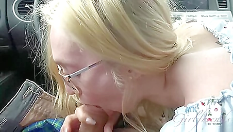 Blonde girl is getting fucked on the beach by a guy