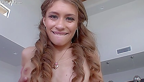 Deepthroat blowjob video for amateur brunette video