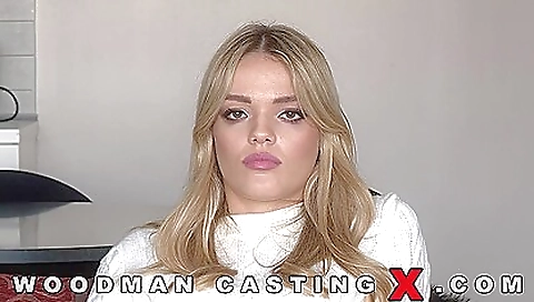 Blonde casting girl gets a deepthroat and gets a deepthroat