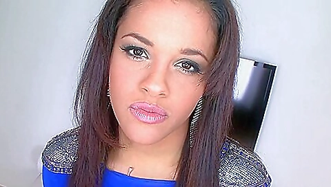 Ebony girl is giving a creampie in the amateur porn