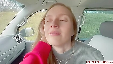 Brunette with big tits gets my dick deepthroat in pov