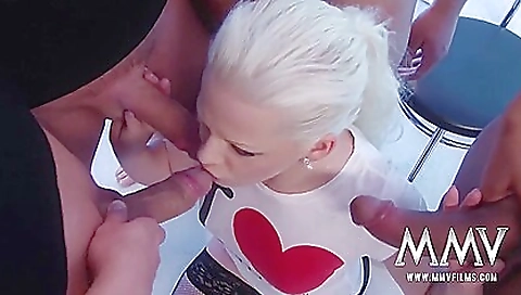 A tattooed chick with a big ass is getting fucked and facialized