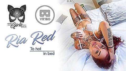 Busty brunette with a sexy tattooed body gets horny